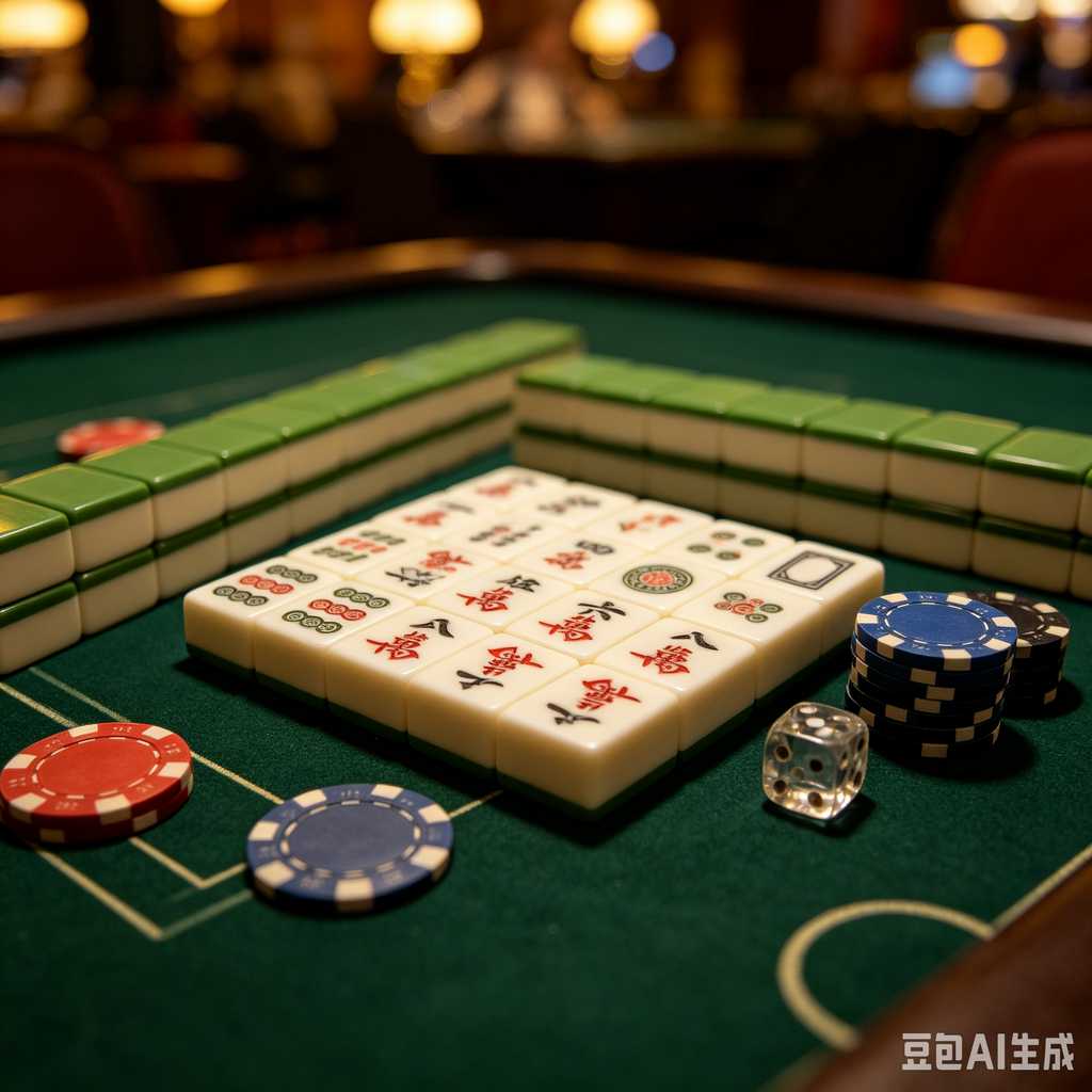 traditional oriental mahjong tiles